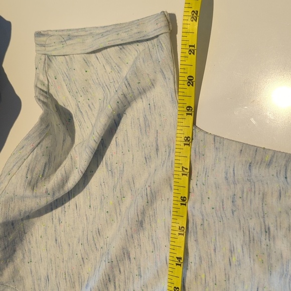 Bench Light Blue Speckle T-Shirt Dress Back Pocket Detail Elastic Waist SM NWT - Picture 6 of 7